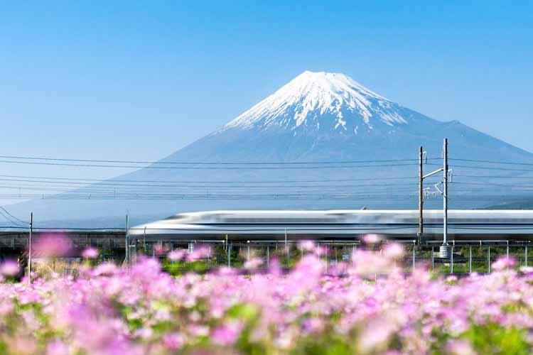 Reizen met de shinkansen, hoge snelheidstrein Japan